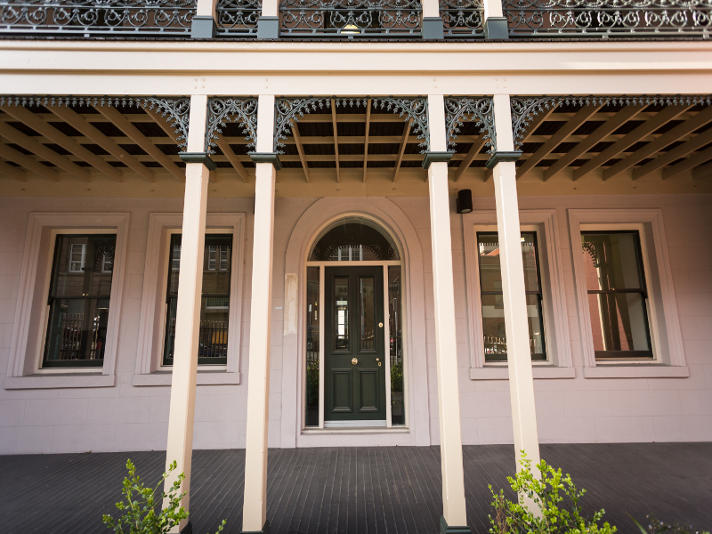 tasmania heritage, heritage work, heritage renovation, front door